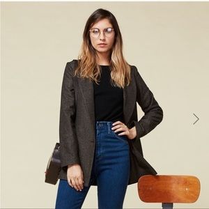 Reformation Carnaby Blazer S Black